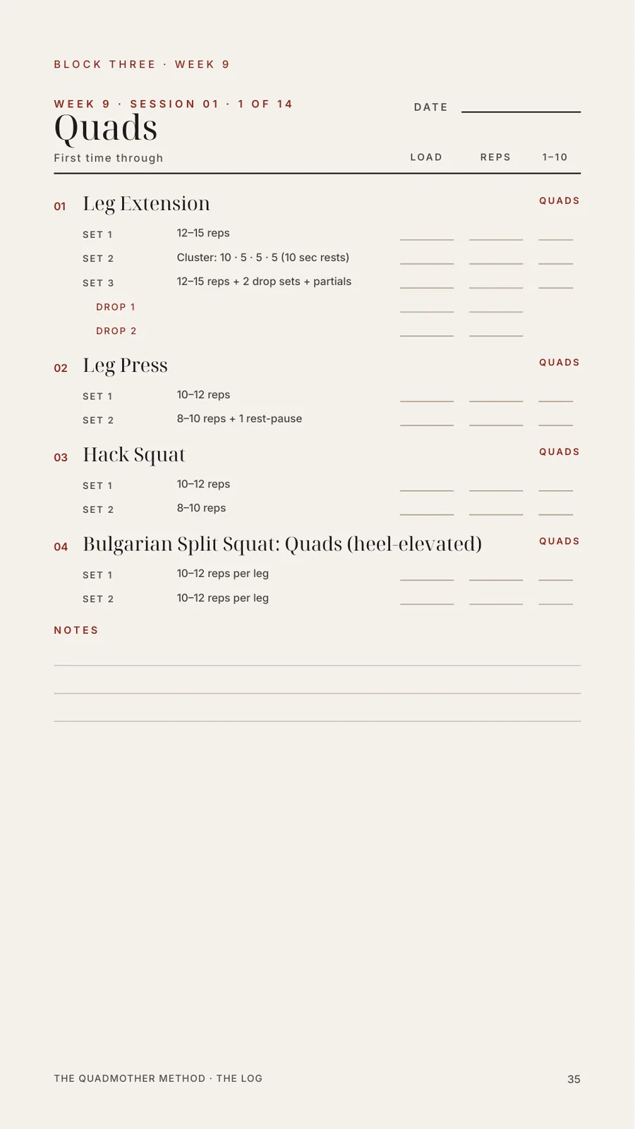 A page from The Log