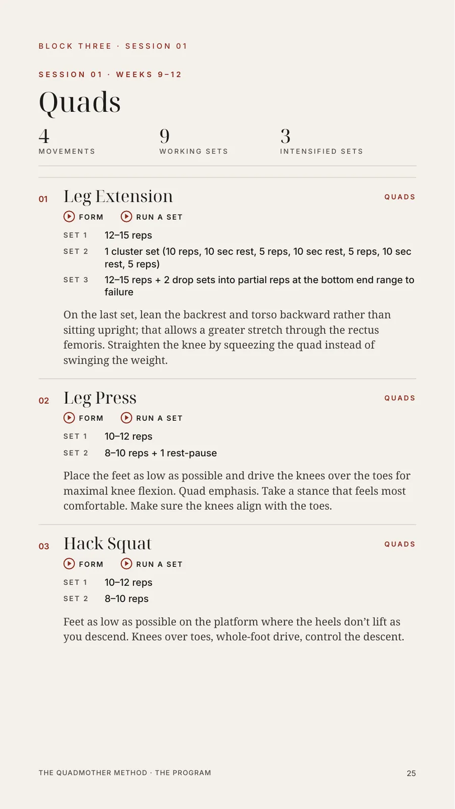 A page from The Program